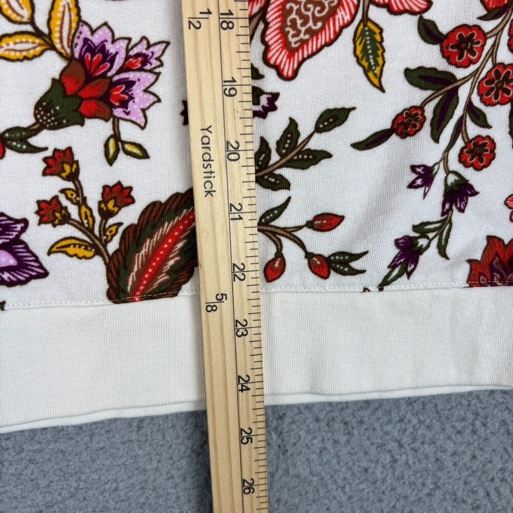 Talbots Floral Top XL Crewneck Sweatshirt Blooming Jacobean 100% Cotton 2025 - Picture 10 of 15